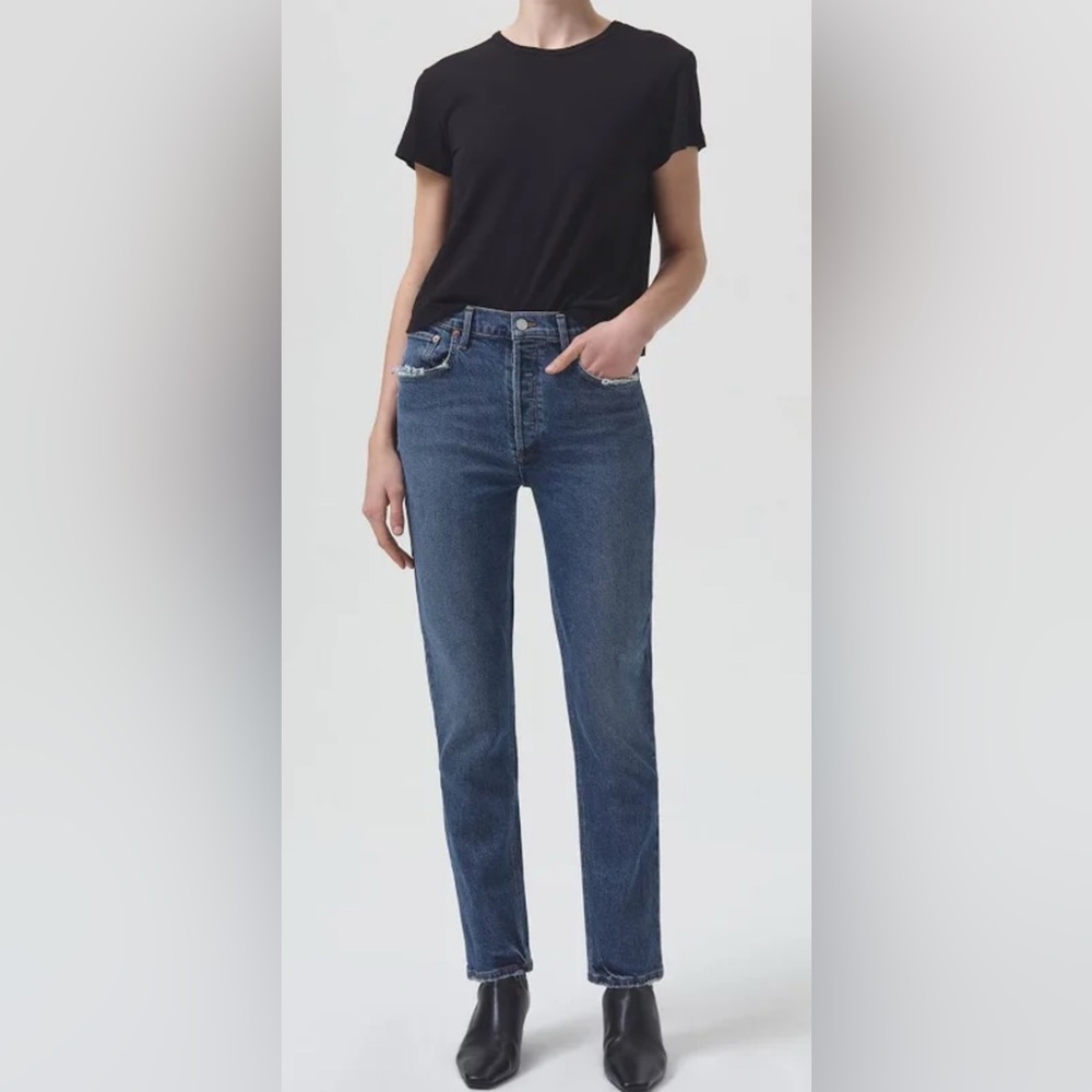 Agolde Riley high rise button fly denim size 29